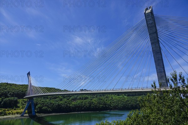 Pont de Terenez in Rosnoen over the river Aulne