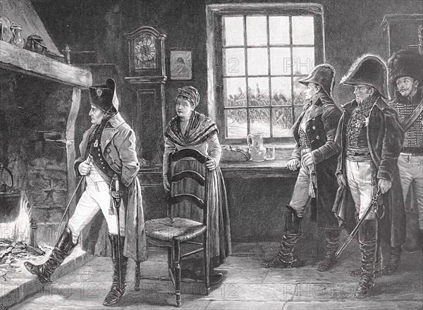 Napoleon in front of his final decision in the silver hake
