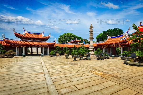 Gates of Lian Shan Shuang Lin Monastery Buddhist temple in Singapore