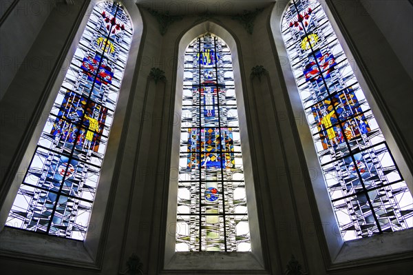 Modern coloured windows