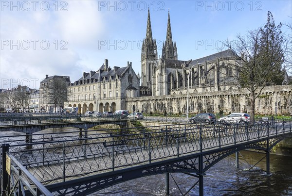 Saint-Corentin Gothic Cathedral and Musee Departemental Breton