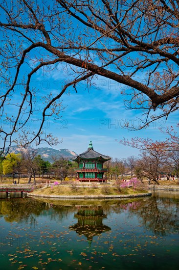 Hyangwonjeong Pavilion in Gyeongbokgung Palace