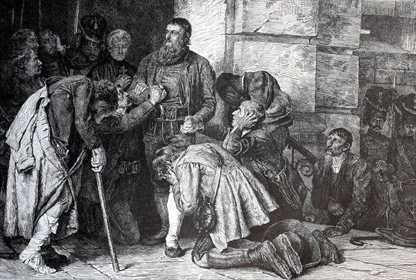 Andreas Hofer was a Tyrolean innkeeper and drover who became the leader of the Tyrolean uprising in 1809. He takes leave of his family