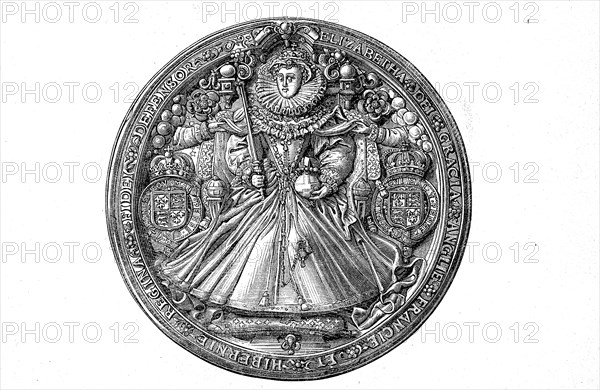 Throne Seal of Queen Elizabeth of England