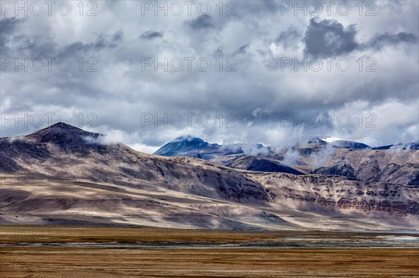 Himalayan scenic landscape scenery near Tso Kar