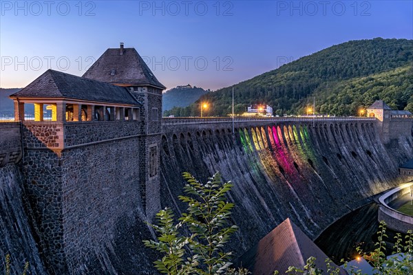 Dam in the evening light