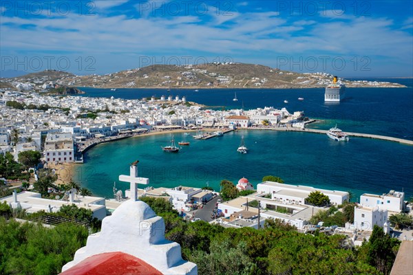 View of Mykonos town