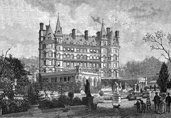 The Star and Garter Hotel in Richmond in 1870