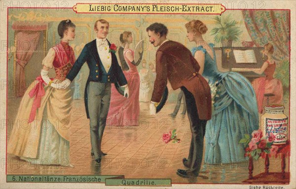 Picture series national dances: Quadrille
