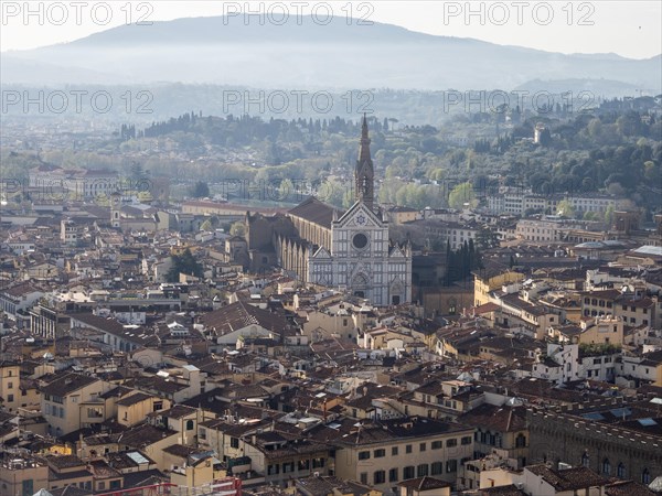 Stadtansicht von Florenz mit Basilika Santa Croce