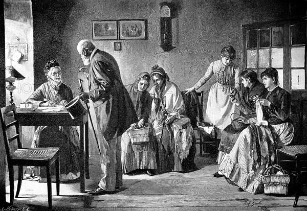 Placement Office for Personnel in the 19th century