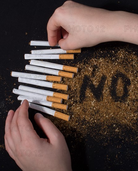 World No Tobacco Day poster for say no smoking concept