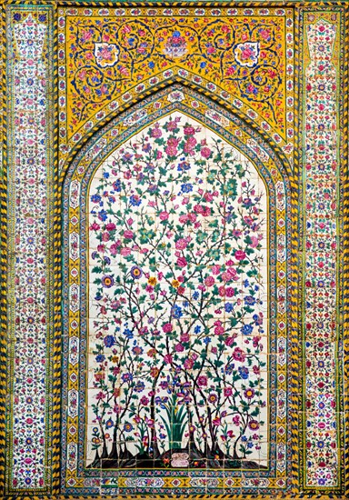 Faience-clad portal