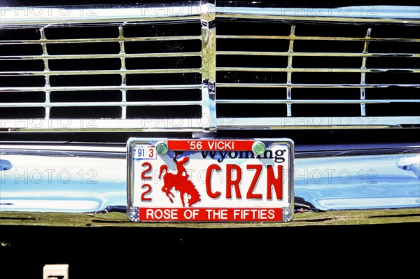 Car licence plates USA