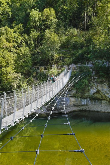 Haengebruecke im Fuerstlichen Park Inzigkofen