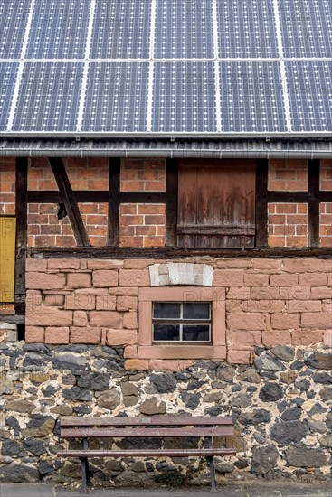Historic farmhouse with photovoltaic system