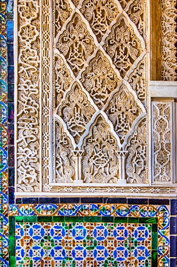 Coloured azulejos