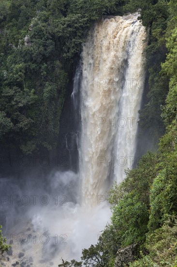 Waterfall in full spate