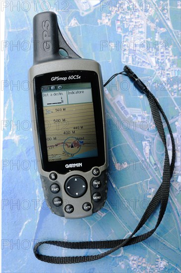 GPS device via satellite image