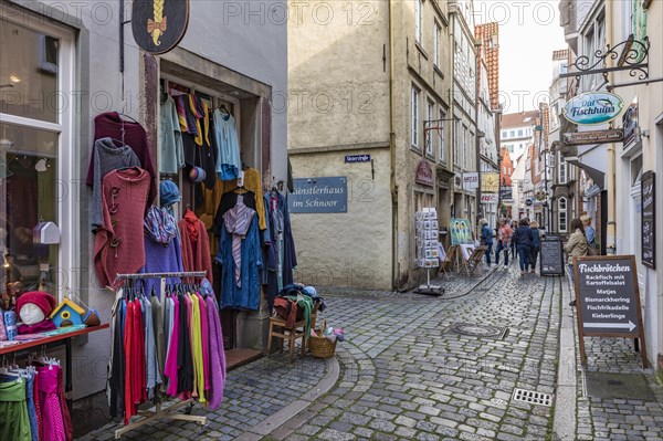 Shops and restaurants in the Schnoorviertel