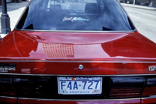 Car licence plate USA