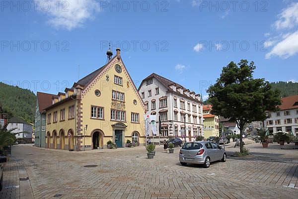 Yellow Town Hall in Hornberg