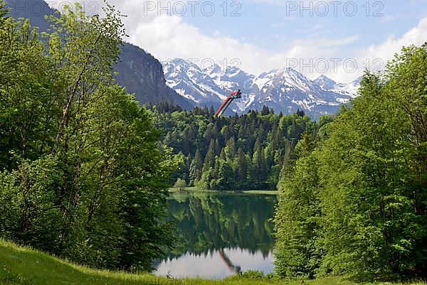 Freibergsee and Heini-Klopfer ski jump
