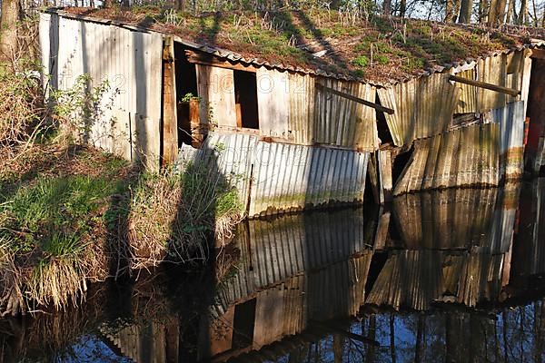 Dilapidated boat sheds