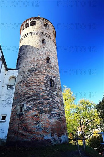 The Blasiusturm of Kaufbeuren in fine weather. Kaufbeuren, Swabia