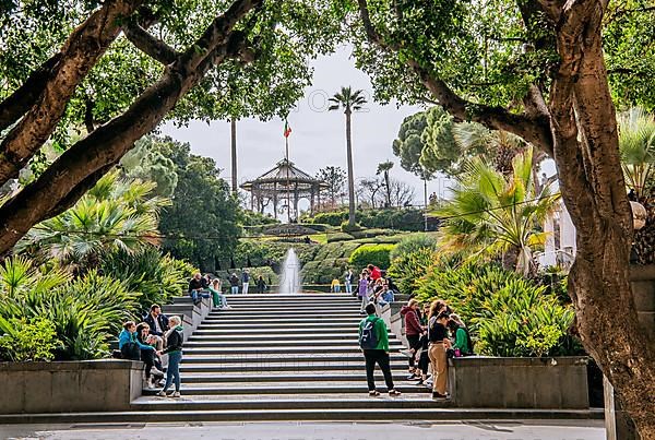 Staircase to Villa Bellini Park, Catania