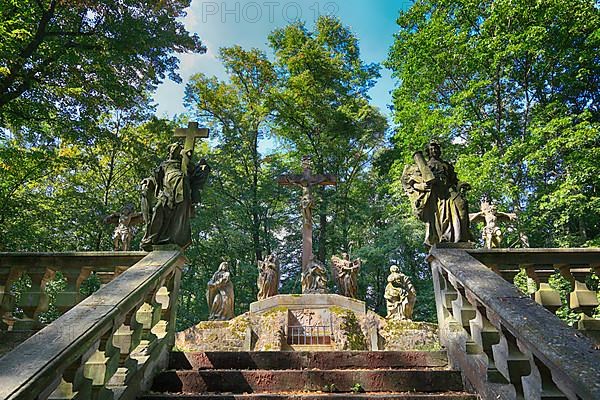 Crucifixion group in the park at Frauenberg, Fulda