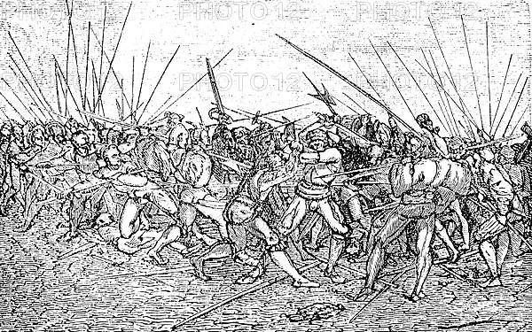 State of Culture in the 16th century, Battle of the Landsknechte