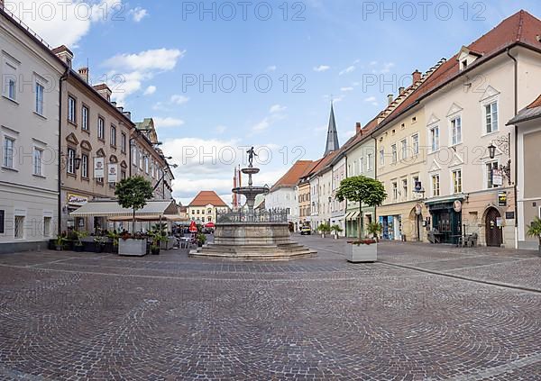 Main square with town hall, St. Veit an der Glan