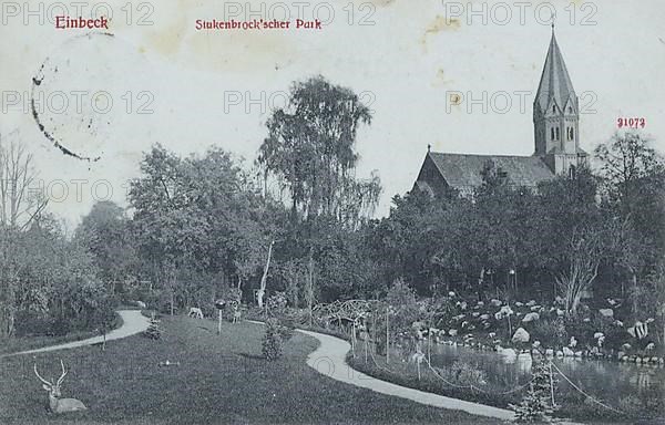 Stutenbrok's Park in Einbeck, district of Northeim in southern Lower Saxony