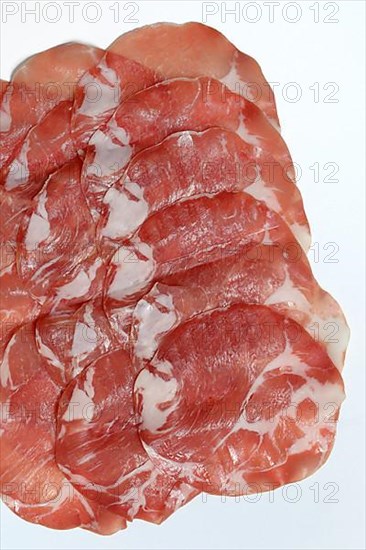 Coppa, sausage made from pork neck