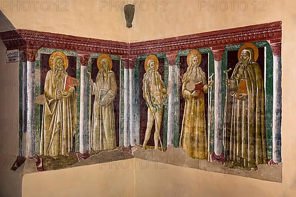 Frescoes with biblical motifs, Monte Oliveto Maggiore Abbey