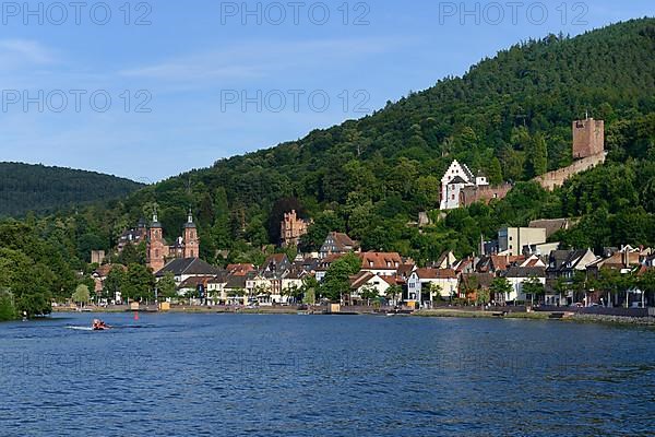 View of the town of Miltenberg with Main, Lower Franconia