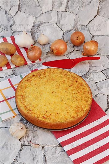 Swabian cuisine, Haertsfeld potato cake with curd dough base