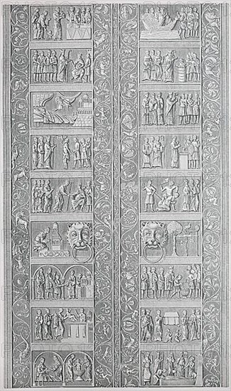 Depictions from the life of St. Adalbert, the arch reliefs on the portal of Gniezno Cathedral