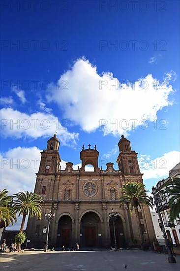 The Santa Ana Cathedral in Las Palmas de Gran Canaria. Las Palmas, Gran Canaria