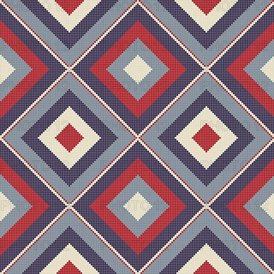 Ethnic American Indian embroidery inspired seamless pattern design. Vector background,