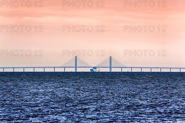 Oresund Bridge, Oresundsbroen between Copenhagen and Malmoe