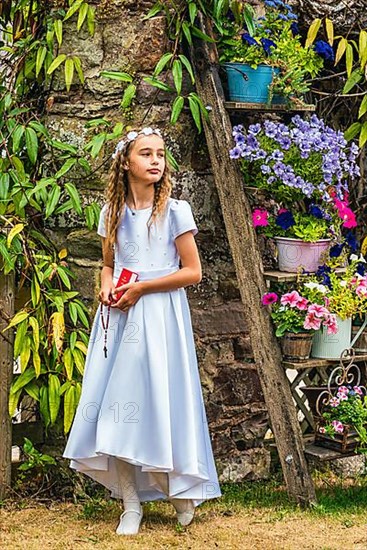 First Holy Communion of Little Girl,