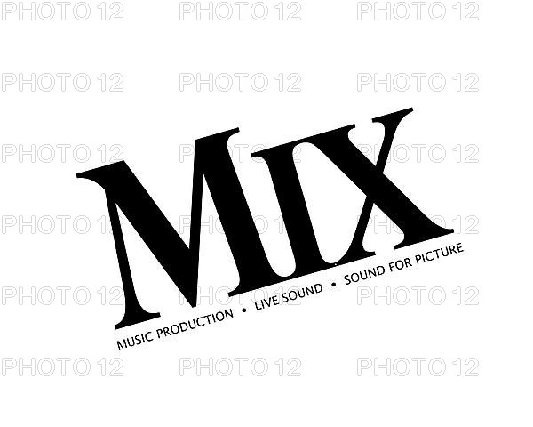 Mix magazine, rotated logo