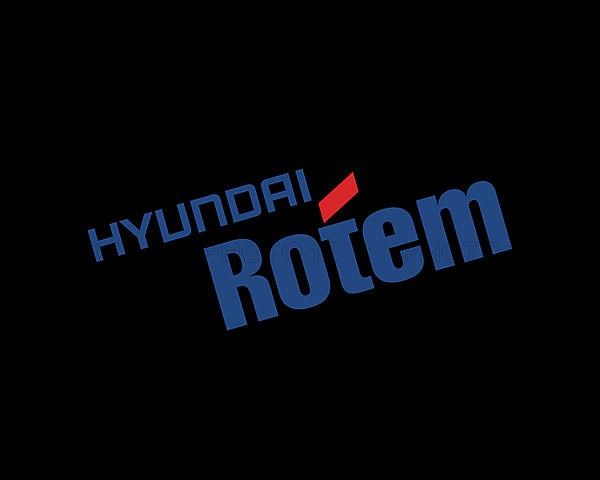 Hyundai Red Rotated Logo Black Background,