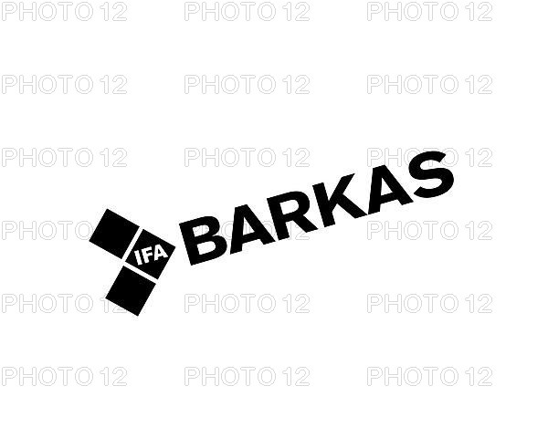 Barkas van manufacturer, rotated logo