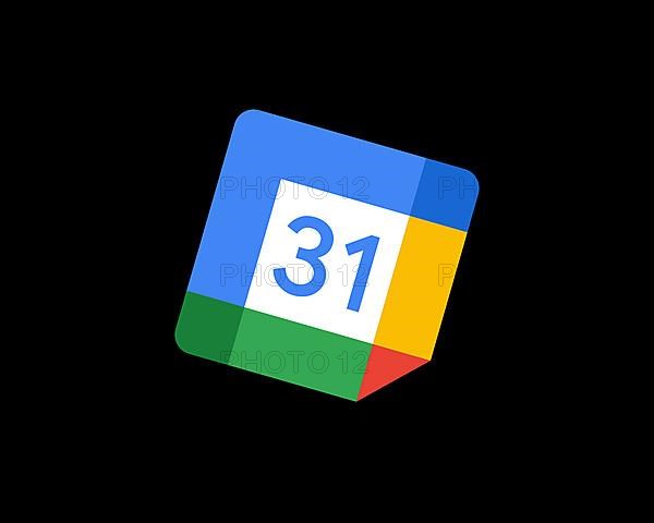 Google Calendar, rotated logo