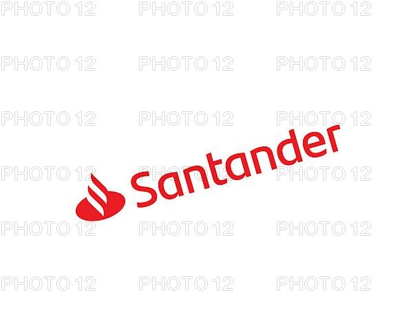 Santander Bank, rotated logo