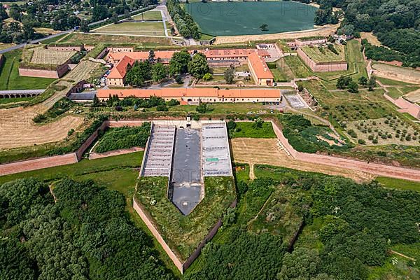 Aerial of the Fortress of Terezin, Czech Republic