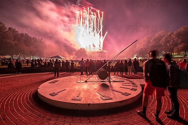 Fireworks at University of Maryland Homecoming Carnival,